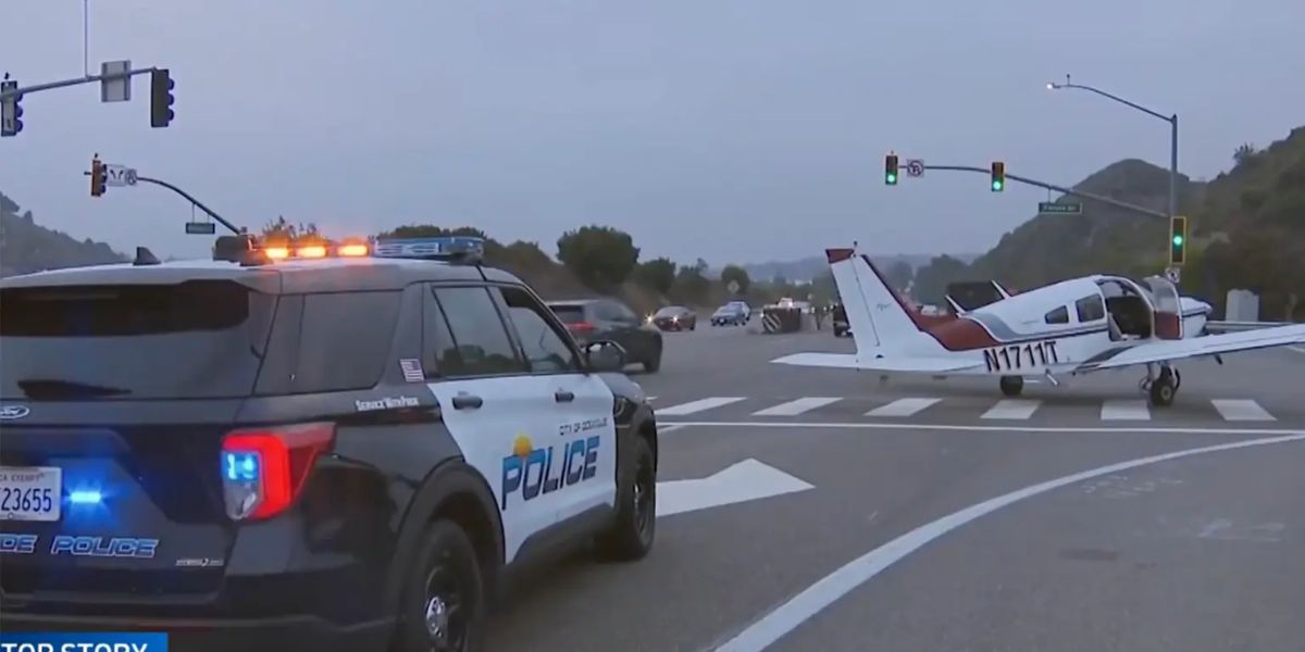 Cocaine Found After Small Aircraft’s Emergency Highway Landing in California, Pilot and Student Arrested in Oceanside