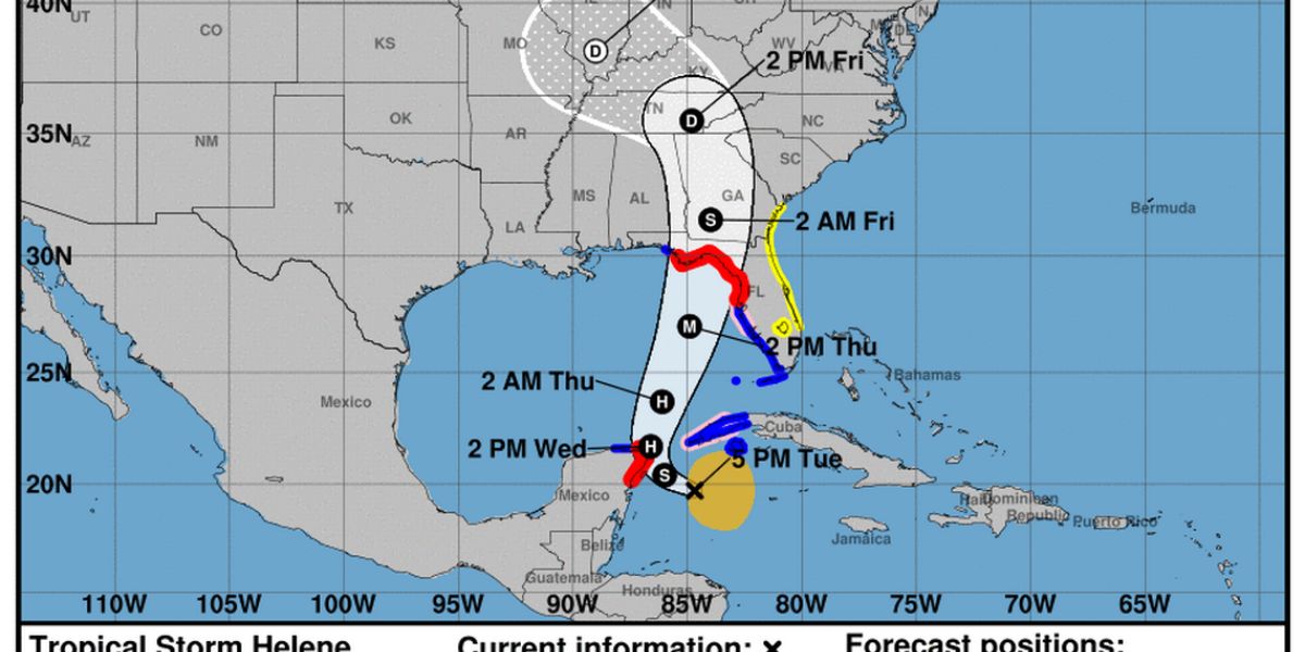 Tropical Storm Helene Expected to Hit Florida as Category 3 Hurricane, Brings Threat of Storm Surge and High Winds