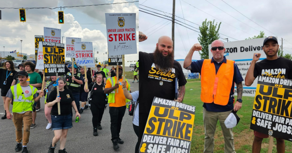 Union Members Picket Amazon Facility in Pittsburgh Amid Largest Nationwide Strike Against the Company!