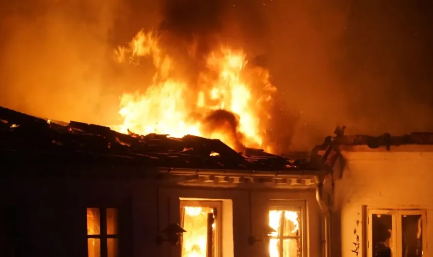 Roof Collapses During House Fire In DeKalb County Fire