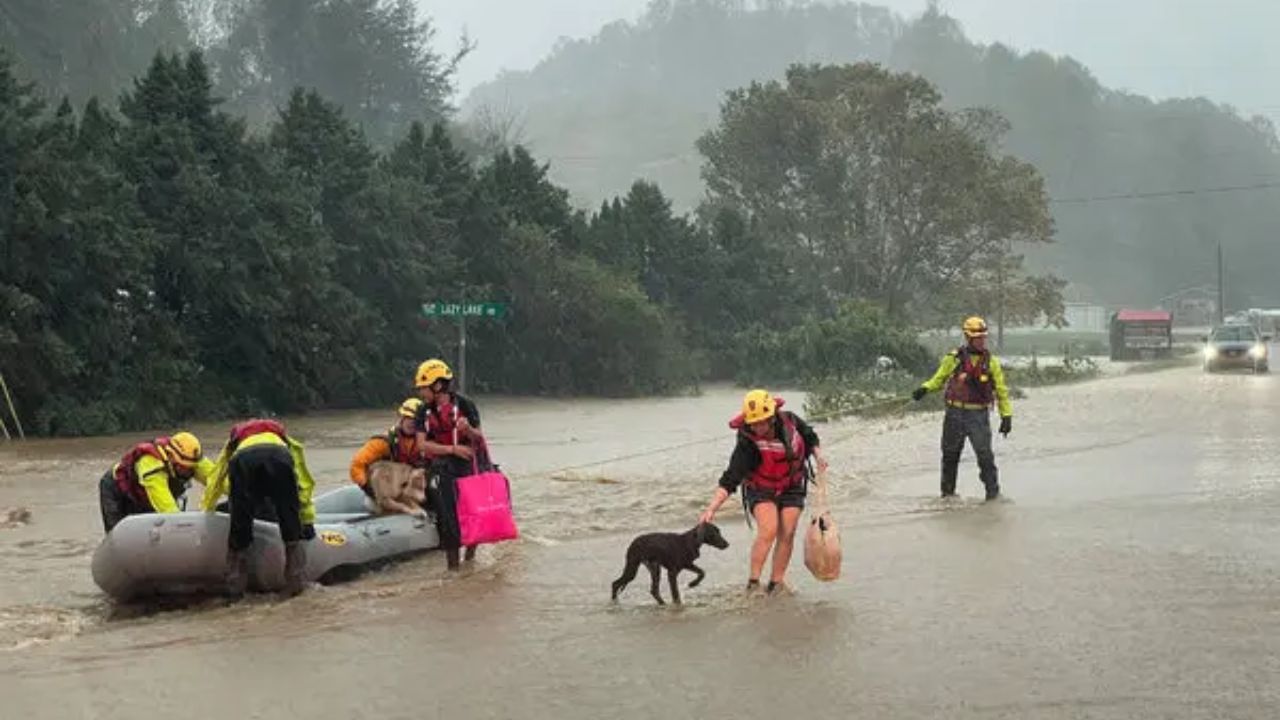 Three Rescued from Flash Floods in Western North Carolina after Intense Storms