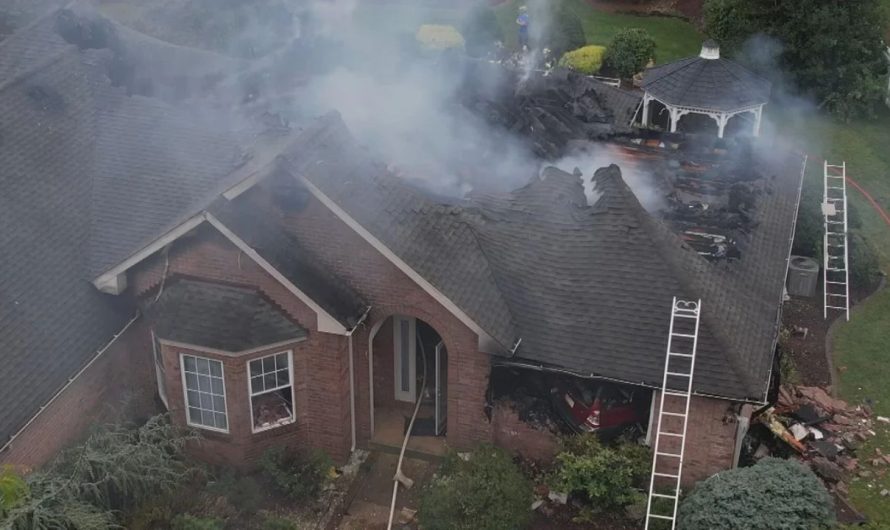 Car Crash Sparks Fire at Home in Lower Macungie, Pennsylvania