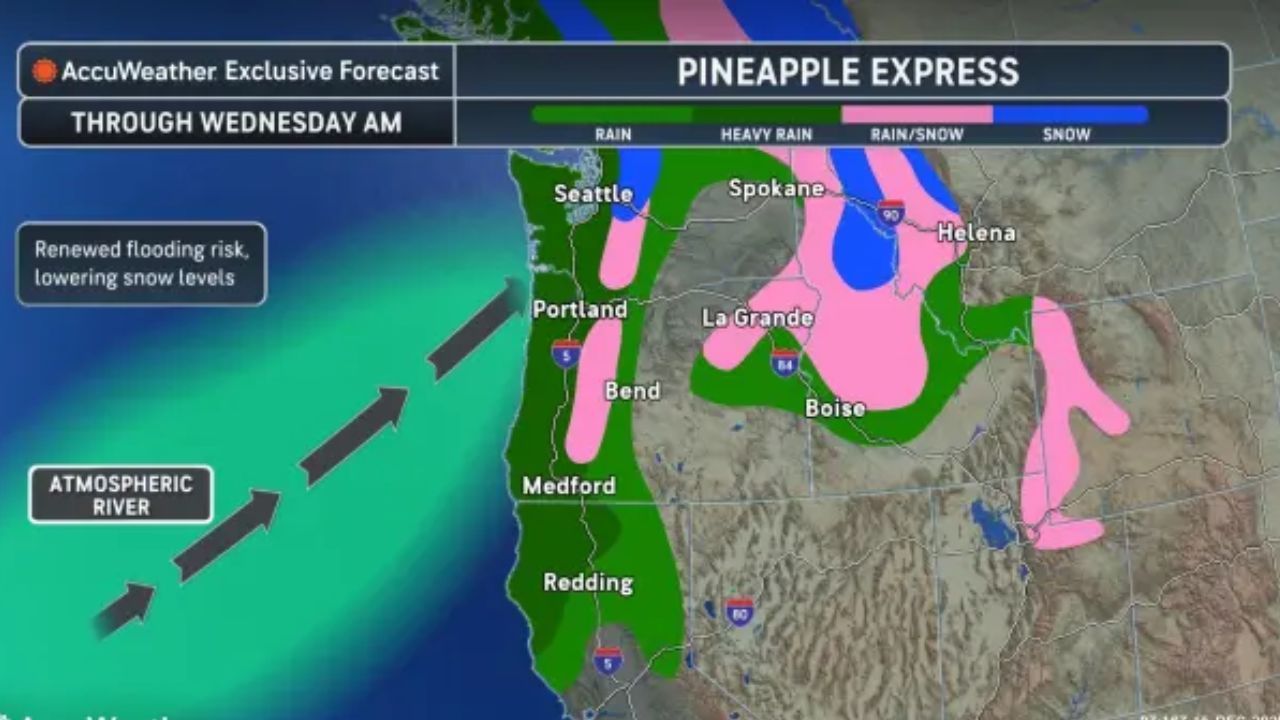 Another Atmospheric River Set to Drench Pacific Northwest, Flooding Possible