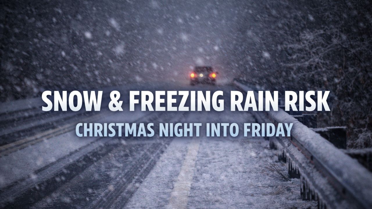Marquette, MI Snow and Freezing Rain Risk Increases Late Christmas Night Into Friday