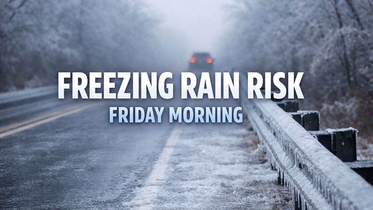 Northern Indiana Weather Alert Freezing Rain Risk Friday Morning