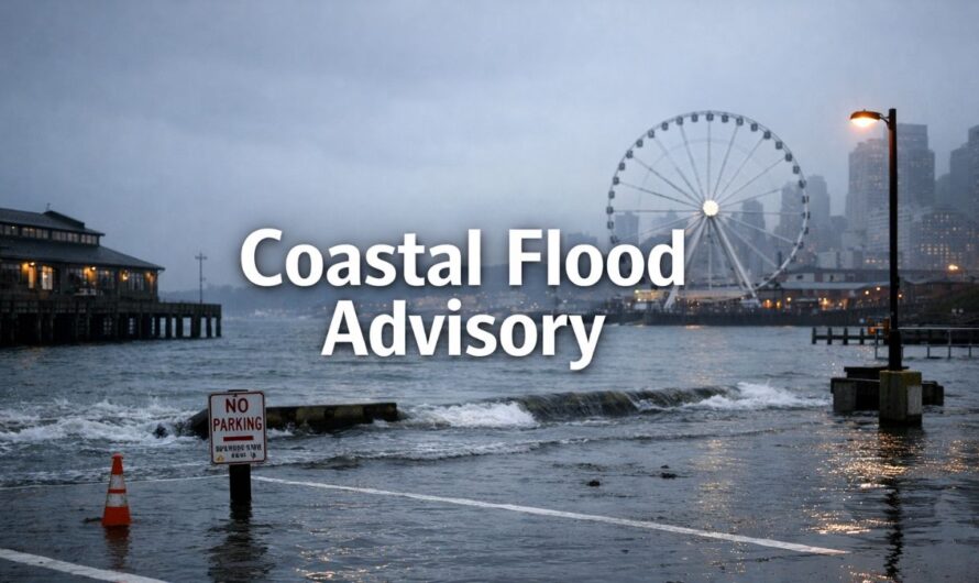 Seattle Weather Alert: Coastal Flooding Today, Cooler and Wet Pattern Persists Into Early Next Week