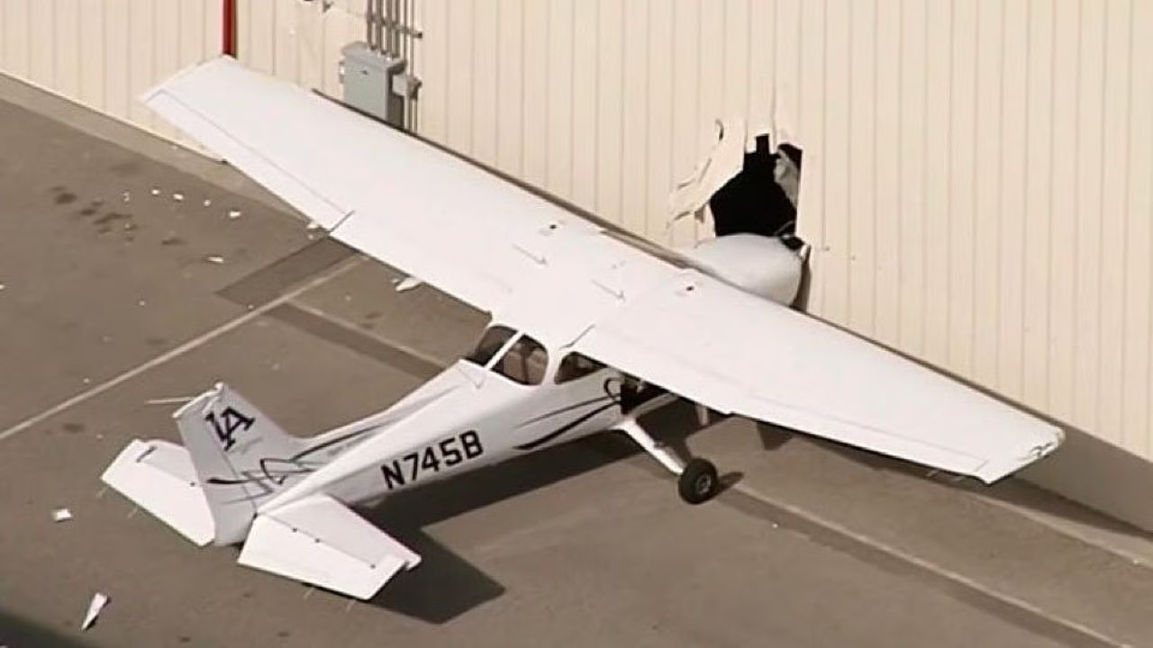 Stolen Plane Crashes Into Hangar at Los Angeles Airport, Suspect Arrested